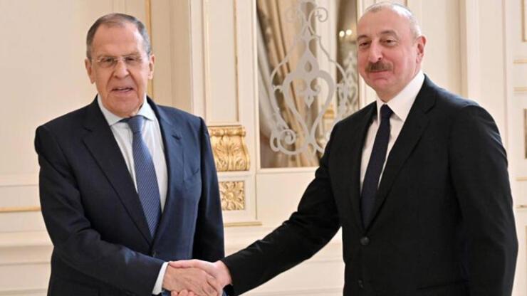 Azerbaycan Cumhurbaşkanı Aliyev, Rusya Dışişleri Bakanı Lavrov'u kabul etti