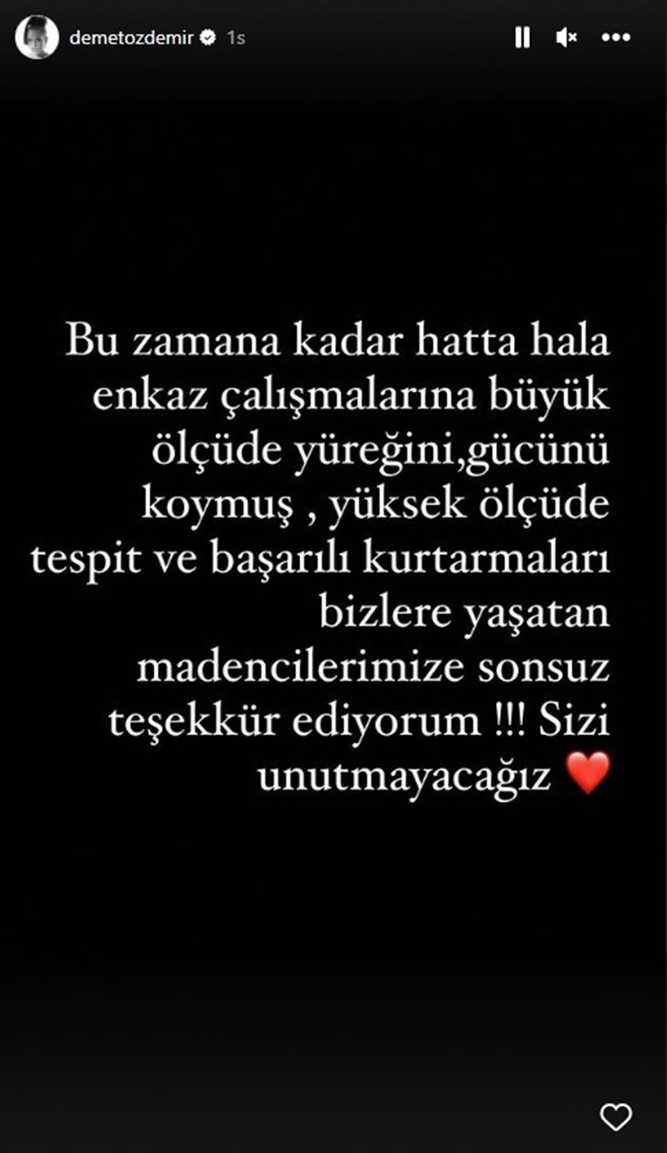 Demet Özdemir teşekkür etti: Sizi unutmayacağız! - 1