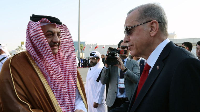 Cumhurbaşkanı Erdoğan, Katar'a geldi - Resim : 1
