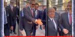 Bakanlar Fidan ve Güler yemeğe giderken durup...