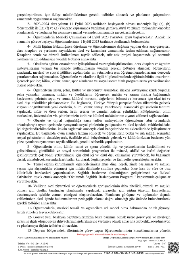 Öğretmenlerin önlük giymesi zorunlu mu 2023?