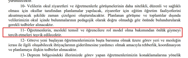 Öğretmenlerin önlük giymesi zorunlu mu 2023?