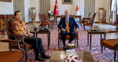 TBMM Başkanı Kurtulmuş Endonezya'nın Ankara Büyükelçisi İkbal'i kabul etti